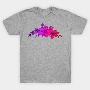 Purple Pink Rainbow Flower T-Shirt